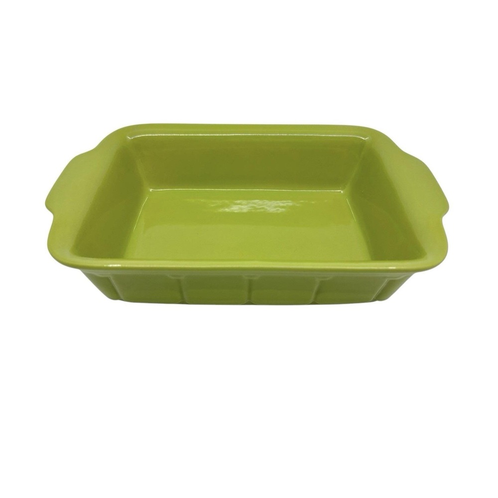 Mid Century Neon Green Stoneware Made By Cerutil Portugal